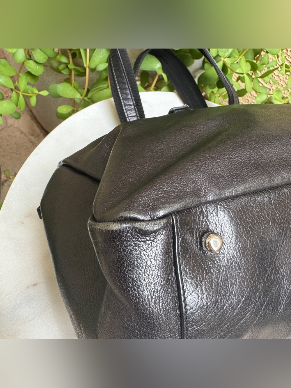 Yves Saint Laurent Studded Vintage Rive Gauche Satchel - Picture 13 of 16